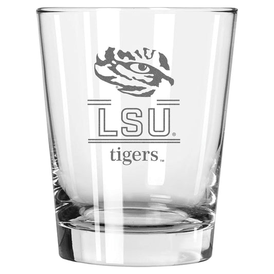 The Memory Company LSU Tigers 15oz. Double Old Fashioned Glass