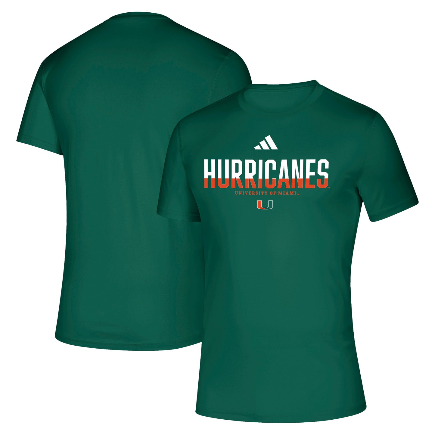 Men's adidas Green Miami Hurricanes Creator T-Shirt