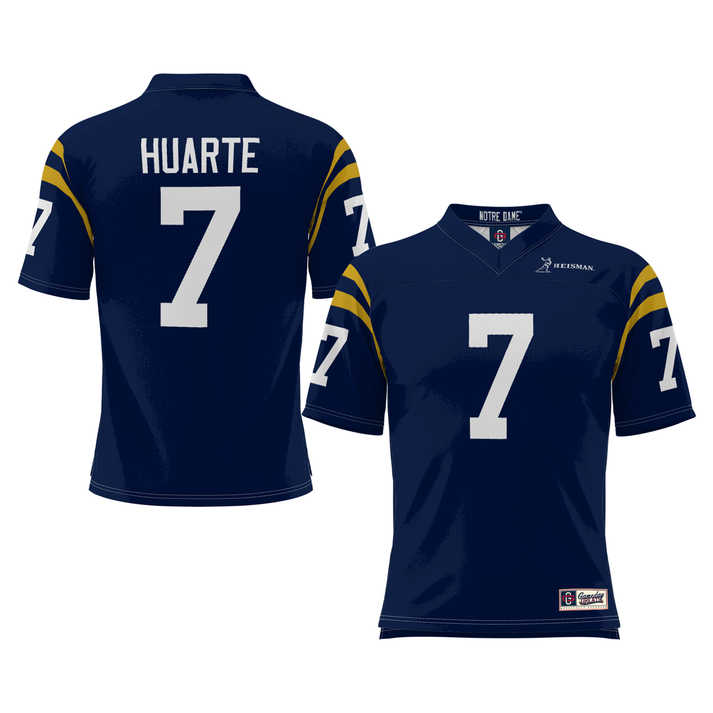 Men's GameDay Greats John Huarte Navy Notre Dame Fighting Irish Heisman Football Jersey