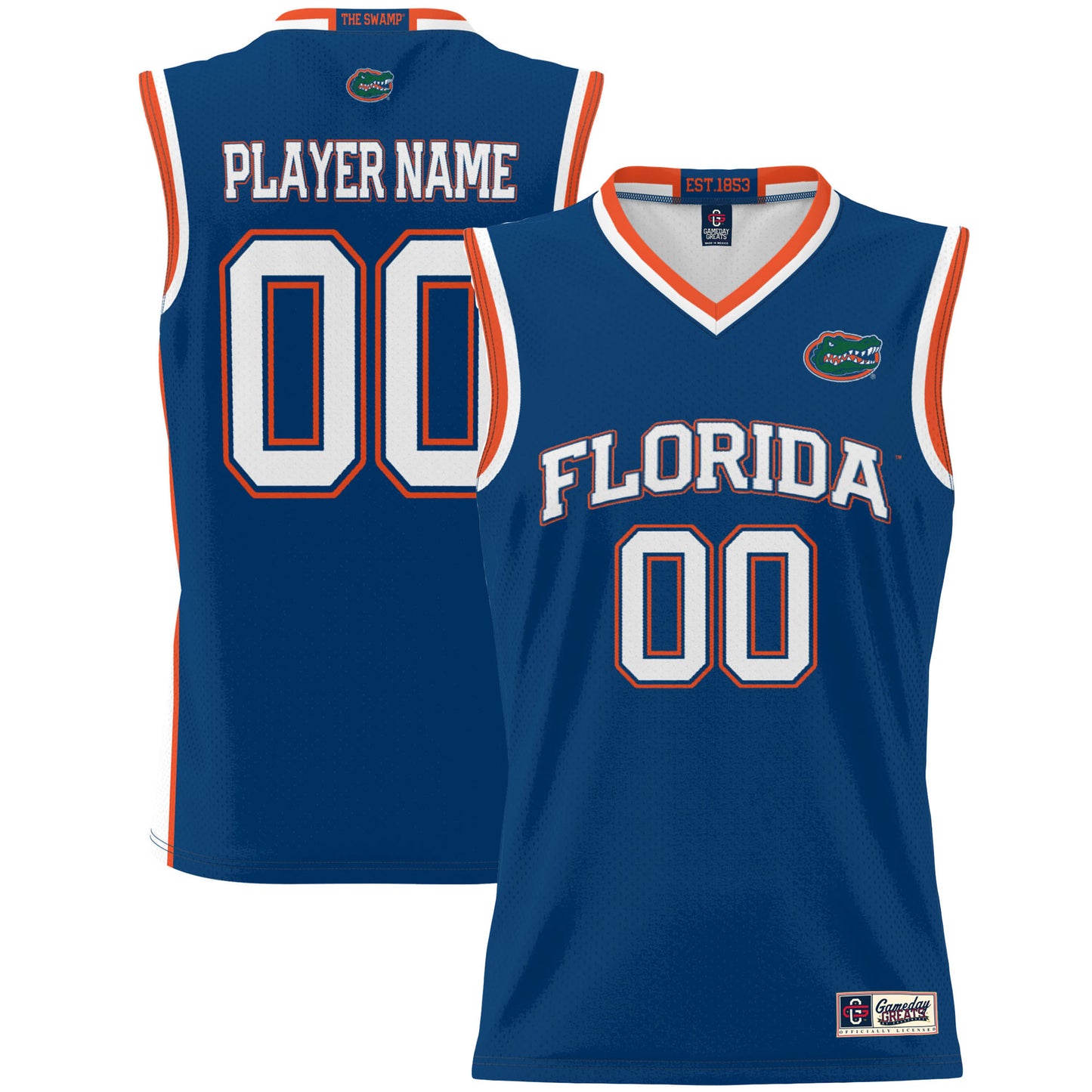 Youth GameDay Greats  Royal Florida Gators NIL Pick-A-Player Lightweight Men's Basketball Jersey