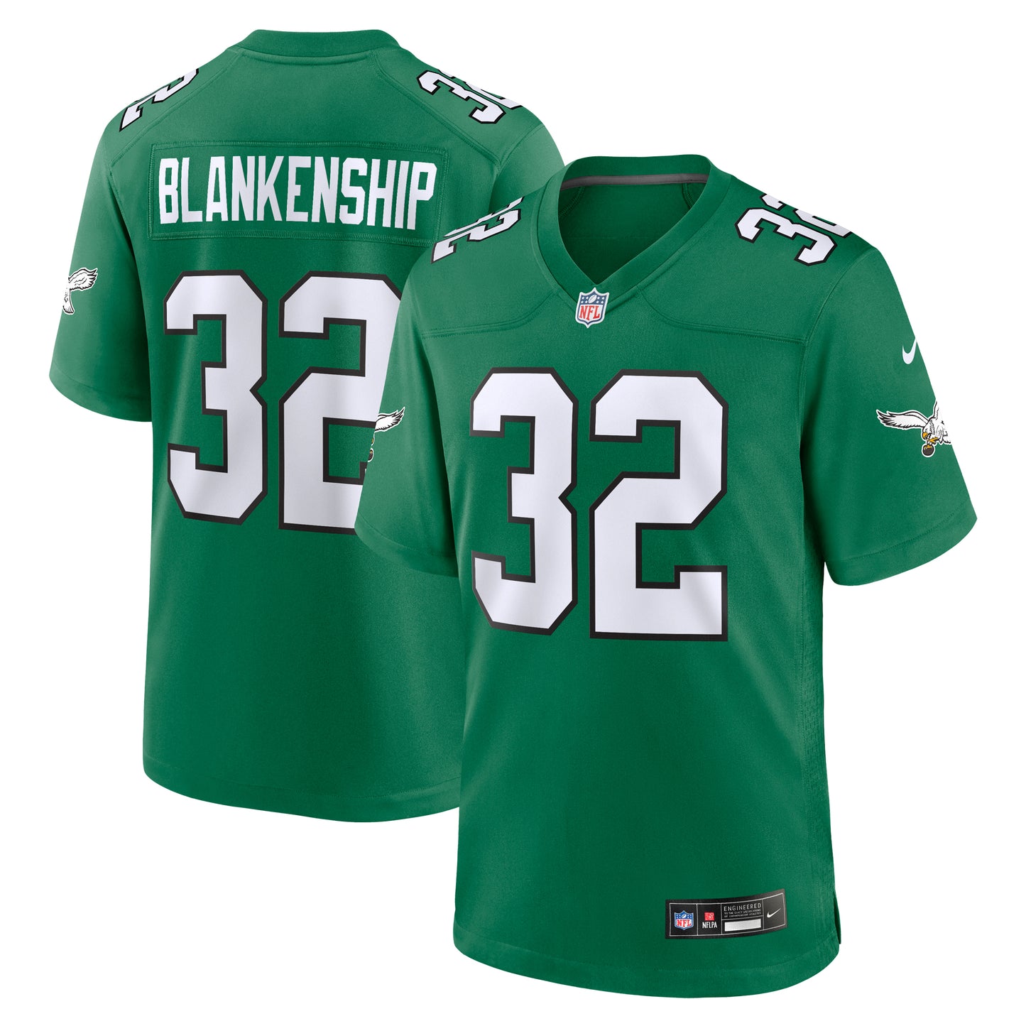 Men's Nike Reed Blankenship  Kelly Green Philadelphia Eagles Alternate Game Jersey