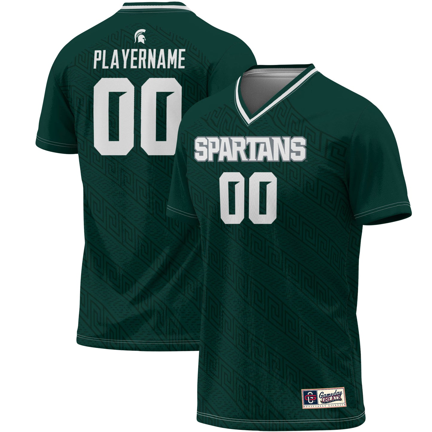 Men's GameDay Greats Green Michigan State Spartans NIL Pick-A-Player Lightweight Soccer Jersey