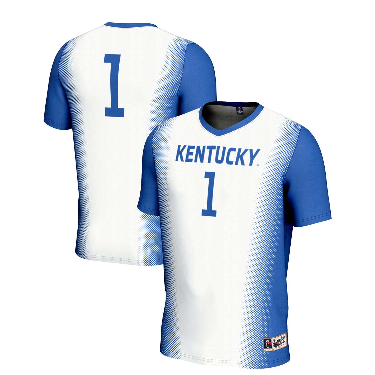 Youth GameDay Greats #1 White Kentucky Wildcats Women's Soccer Lightweight Fashion Jersey