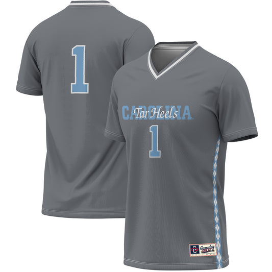 Youth GameDay Greats #1 Gray North Carolina Tar Heels Women's Soccer Lightweight Fashion Jersey