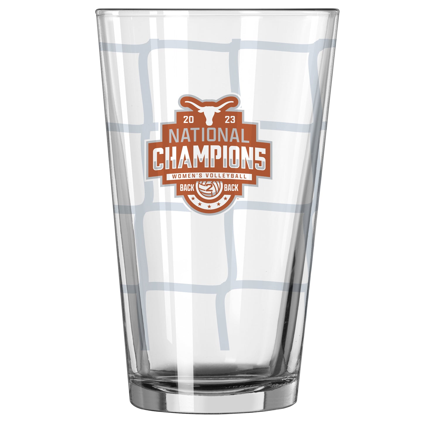 Texas Longhorns 2023 NCAA Women's Volleyball National Champions 16oz. Pint Glass