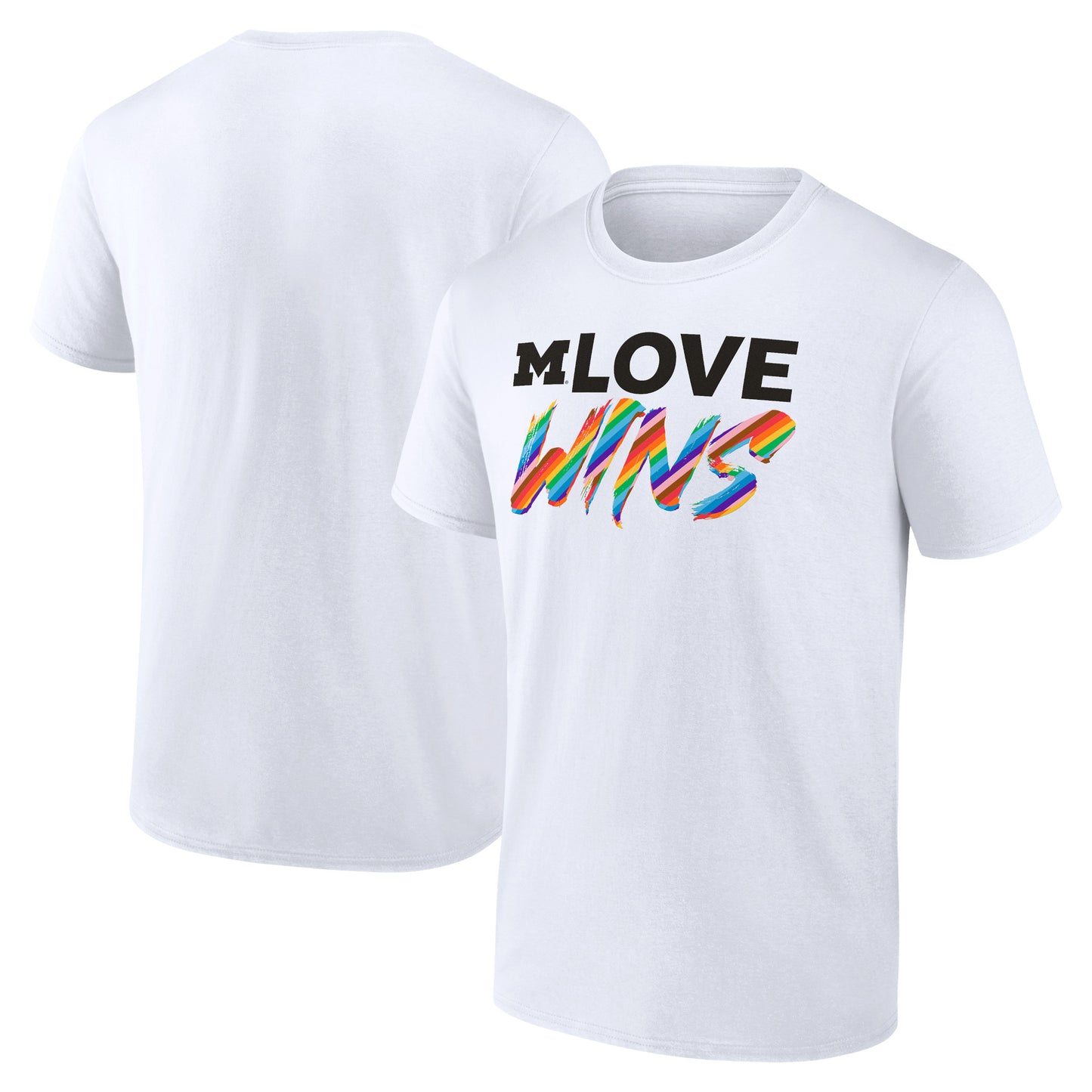 Men's White Michigan Wolverines Love Wins T-Shirt