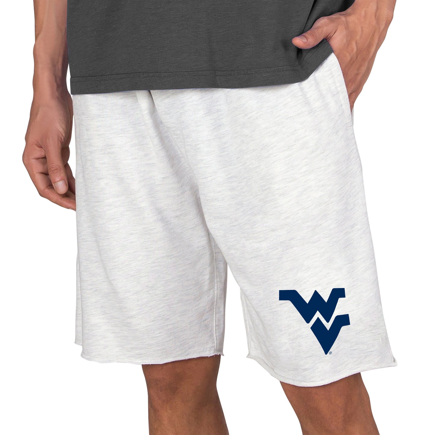 Men's Concepts Sport Oatmeal West Virginia Mountaineers Mainstream Tri-Blend Shorts