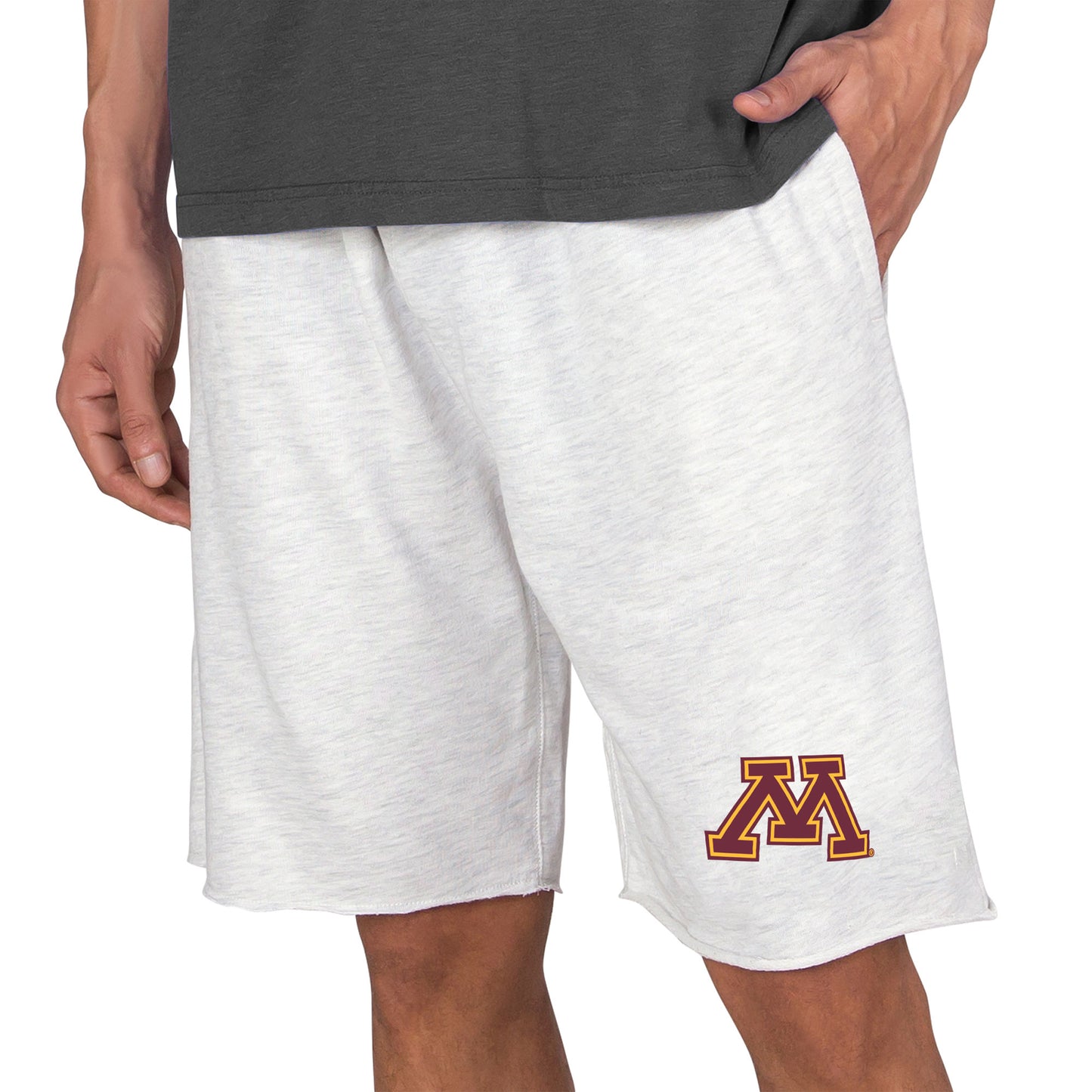 Men's Concepts Sport Oatmeal Minnesota Golden Gophers Mainstream Tri-Blend Shorts