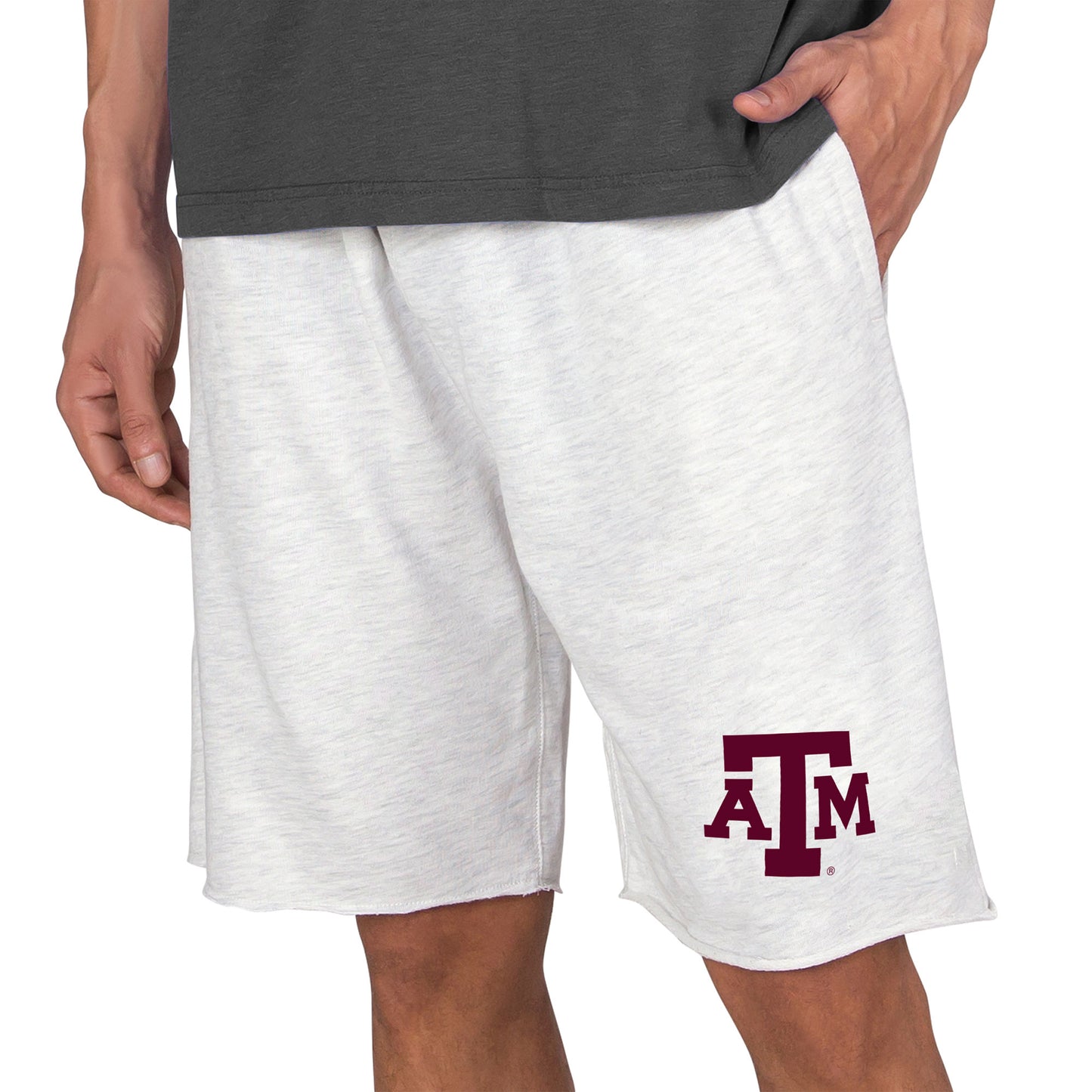 Men's Concepts Sport Oatmeal Texas A&M Aggies Mainstream Tri-Blend Shorts