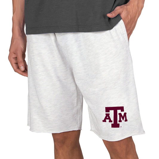 Men's Concepts Sport Oatmeal Texas A&M Aggies Mainstream Tri-Blend Shorts