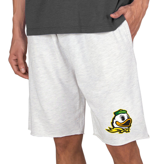 Men's Concepts Sport Oatmeal Oregon Ducks Mainstream Tri-Blend Shorts