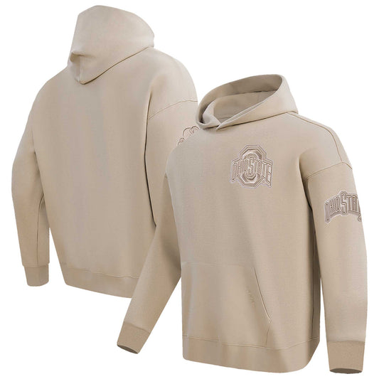 Men's Pro Standard Tan Ohio State Buckeyes Neutral Pullover Hoodie