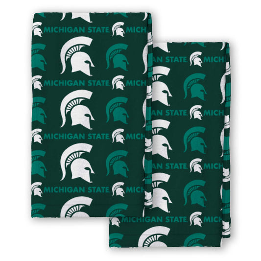 Pegasus Michigan State Spartans 2-Pack Repeat Logo Dish Towel Set