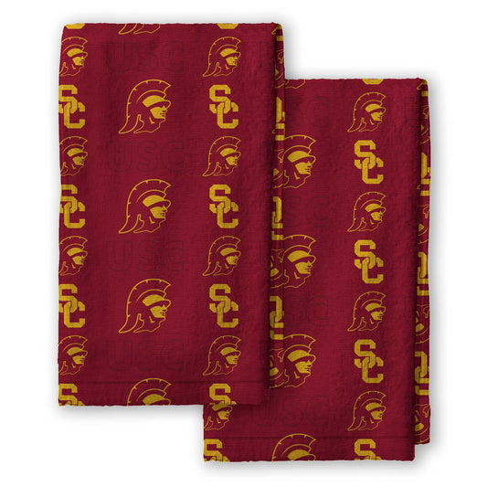 Pegasus USC Trojans 2-Pack Repeat Logo Dish Towel Set