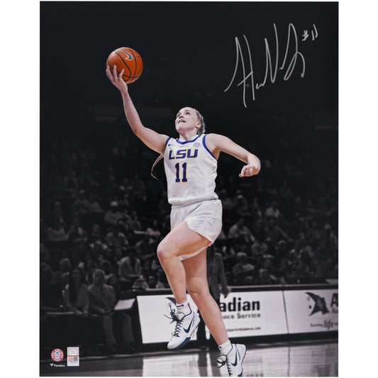 Hailey Van Lith LSU Tigers Autographed 16" x 20" Layup Spotlight Photograph