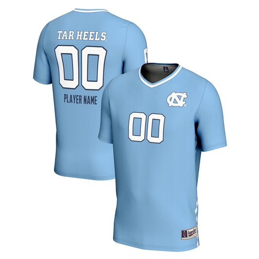 Youth GameDay Greats Carolina Blue North Carolina Tar Heels NIL Pick-A-Player Lightweight Men's Soccer Jersey