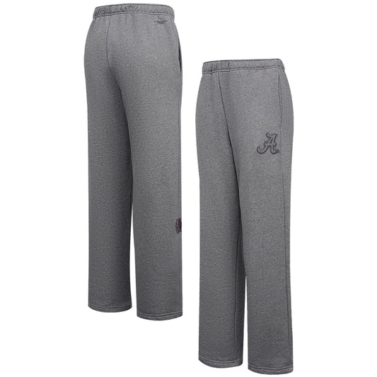 Women's Pro Standard Heather Charcoal Alabama Crimson Tide Tonal Neutral Relaxed Fit Fleece Sweatpants