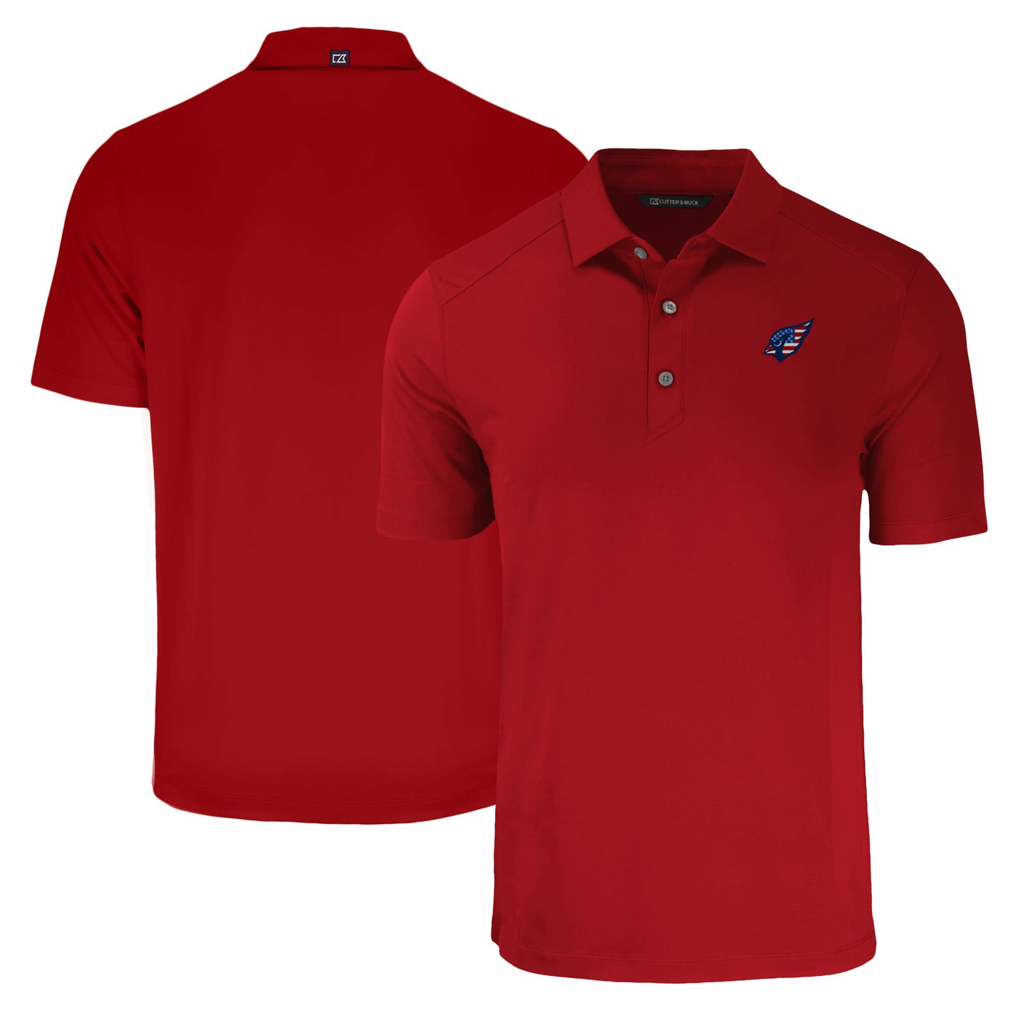 Men's Cutter & Buck Cardinal Arizona Cardinals Big & Tall Americana Forge Eco Stretch Recycled Polo