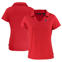 Women's Cutter & Buck  Red Cincinnati Bengals  Daybreak Eco Recycled V-neck Polo