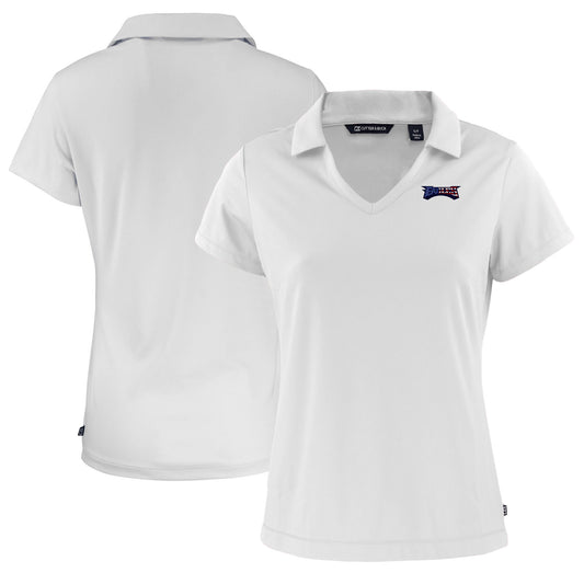 Women's Cutter & Buck  White Philadelphia Eagles  Daybreak Eco Recycled V-neck Polo