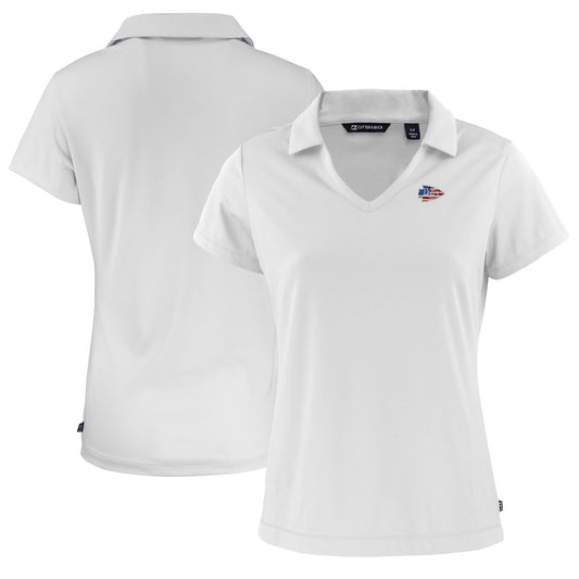 Women's Cutter & Buck  White Kansas City Chiefs  Daybreak Eco Recycled V-neck Polo