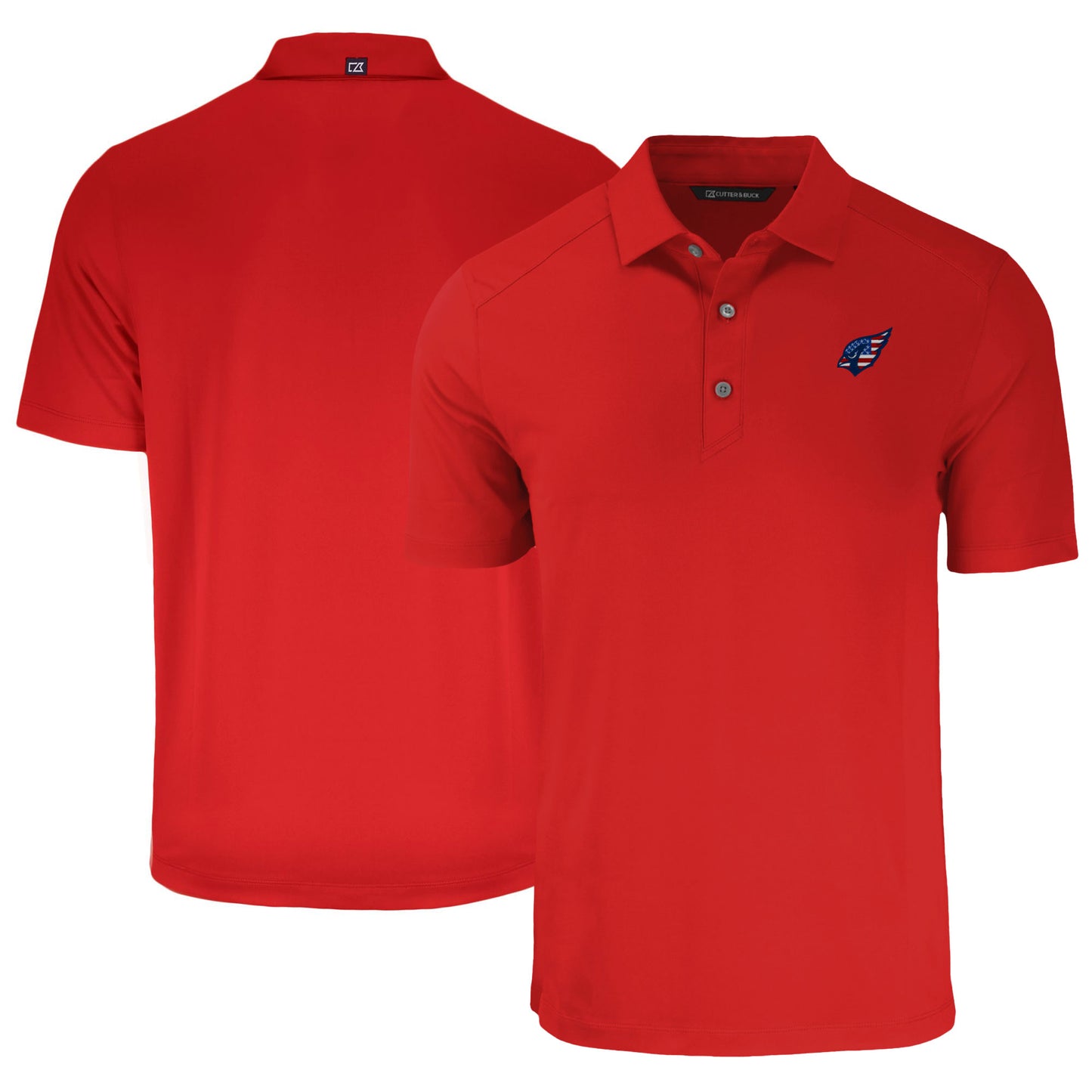 Men's Cutter & Buck Cardinal Arizona Cardinals  Americana Forge Eco Stretch Recycled Polo