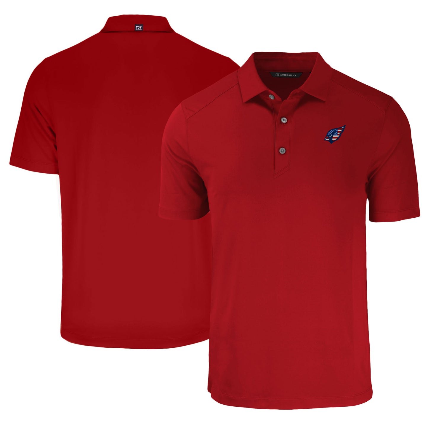 Men's Cutter & Buck Cardinal Arizona Cardinals  Americana Forge Eco Stretch Recycled Polo