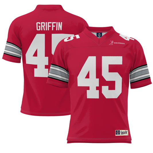 Men's GameDay Greats Archie Griffin Scarlet Ohio State Buckeyes Heisman Football Jersey