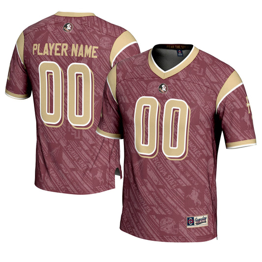 Men's GameDay Greats  Garnet Florida State Seminoles Highlight Print NIL Pick-A-Player Football Jersey