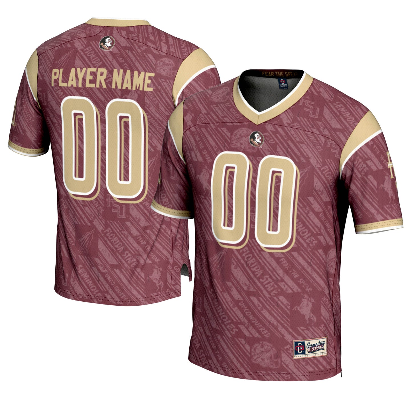 Youth GameDay Greats  Garnet Florida State Seminoles Highlight Print NIL Pick-A-Player Football Jersey
