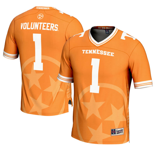 Men's GameDay Greats #1 Tennessee Orange Tennessee Volunteers Icon Print Football Fashion Jersey