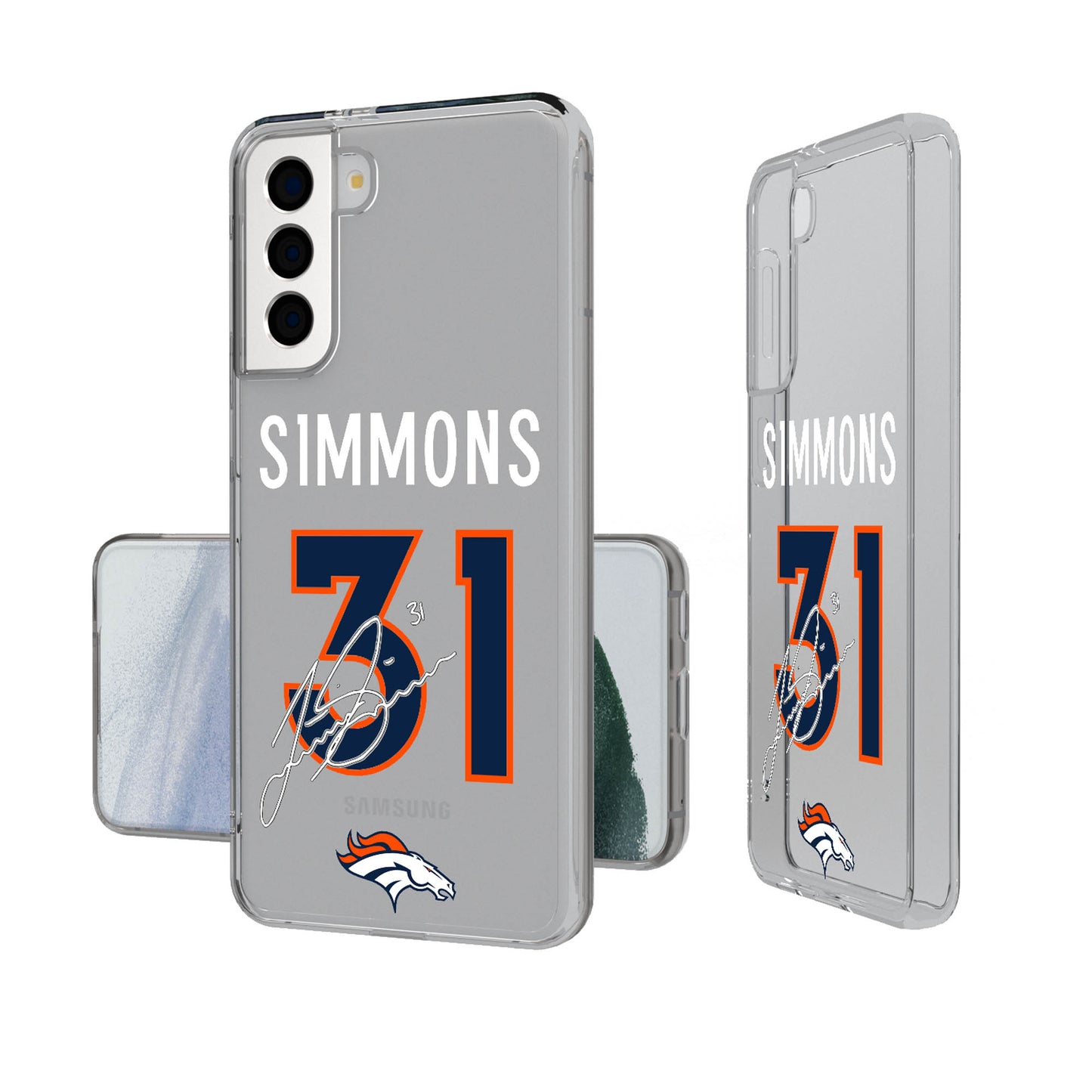 Keyscaper Justin Simmons Denver Broncos Galaxy Clear Case