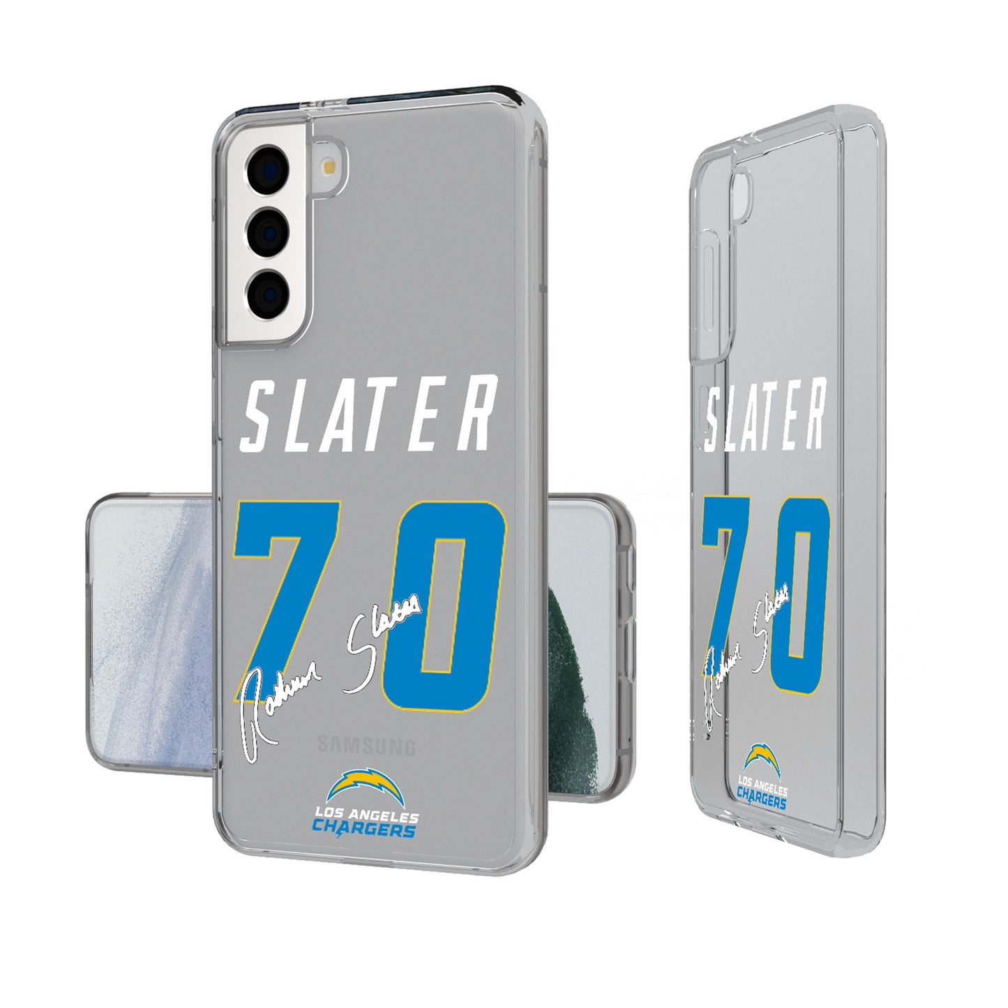 Keyscaper Rashawn Slater Los Angeles Chargers Galaxy Clear Case