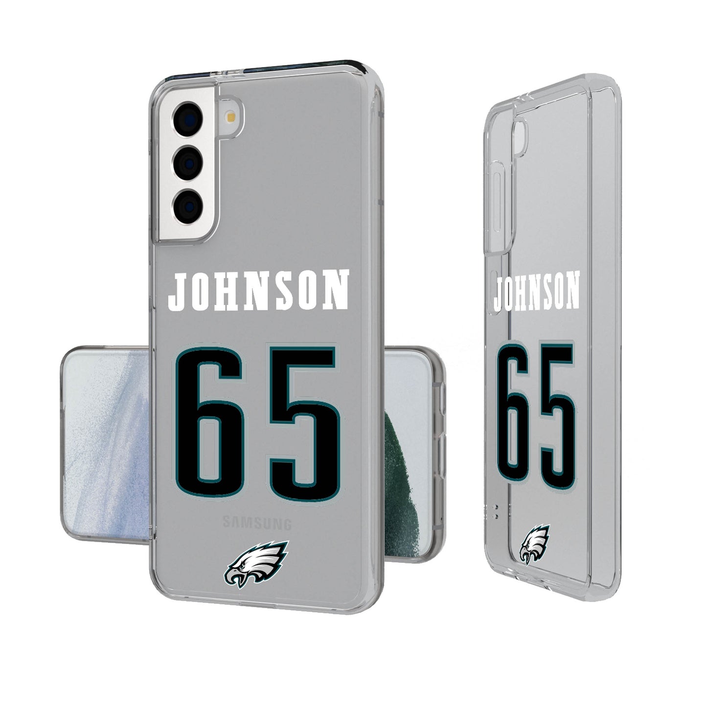 Keyscaper Lane Johnson Philadelphia Eagles Galaxy Clear Case