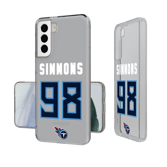 Keyscaper Jeffery Simmons Tennessee Titans Galaxy Clear Case