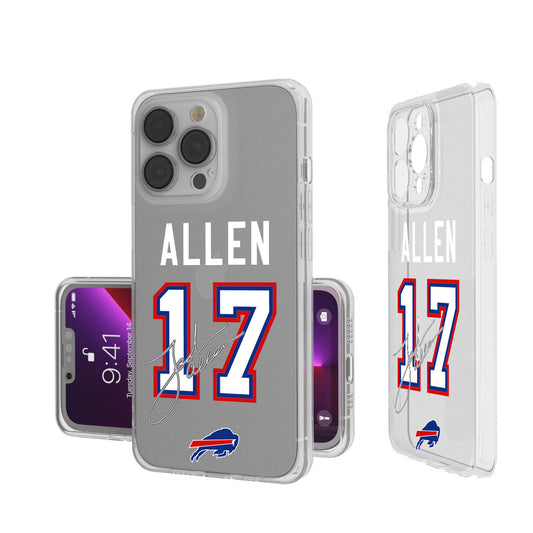 Keyscaper Josh Allen Buffalo Bills iPhone Clear Case