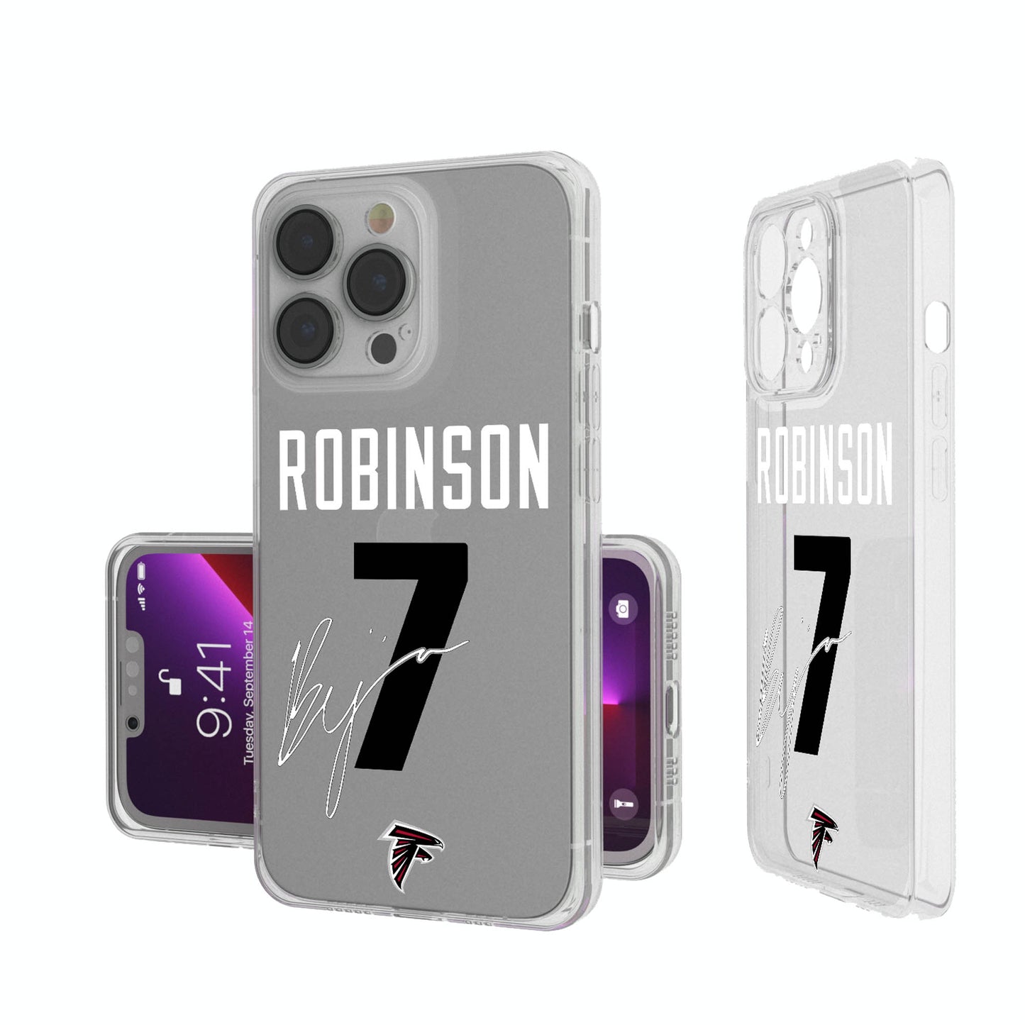 Keyscaper Bijan Robinson Atlanta Falcons iPhone Clear Case