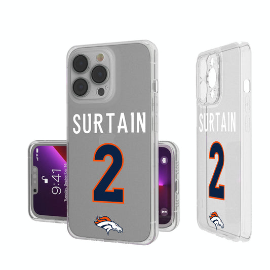 Keyscaper Patrick Surtain II Denver Broncos iPhone Clear Case