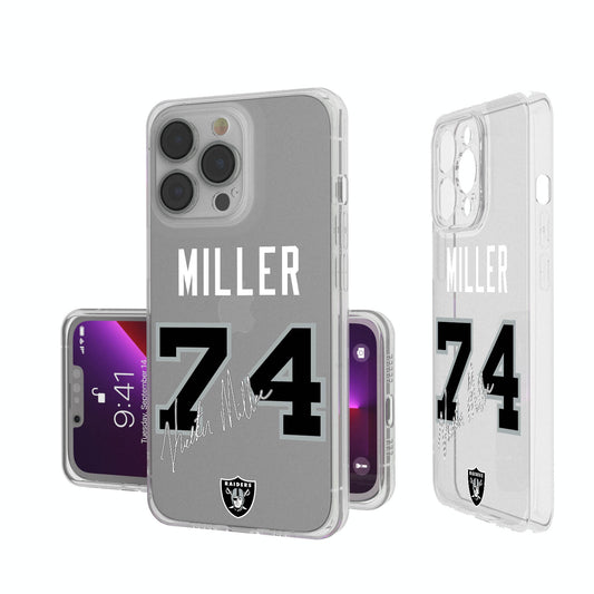 Keyscaper Kolton Miller Las Vegas Raiders iPhone Clear Case