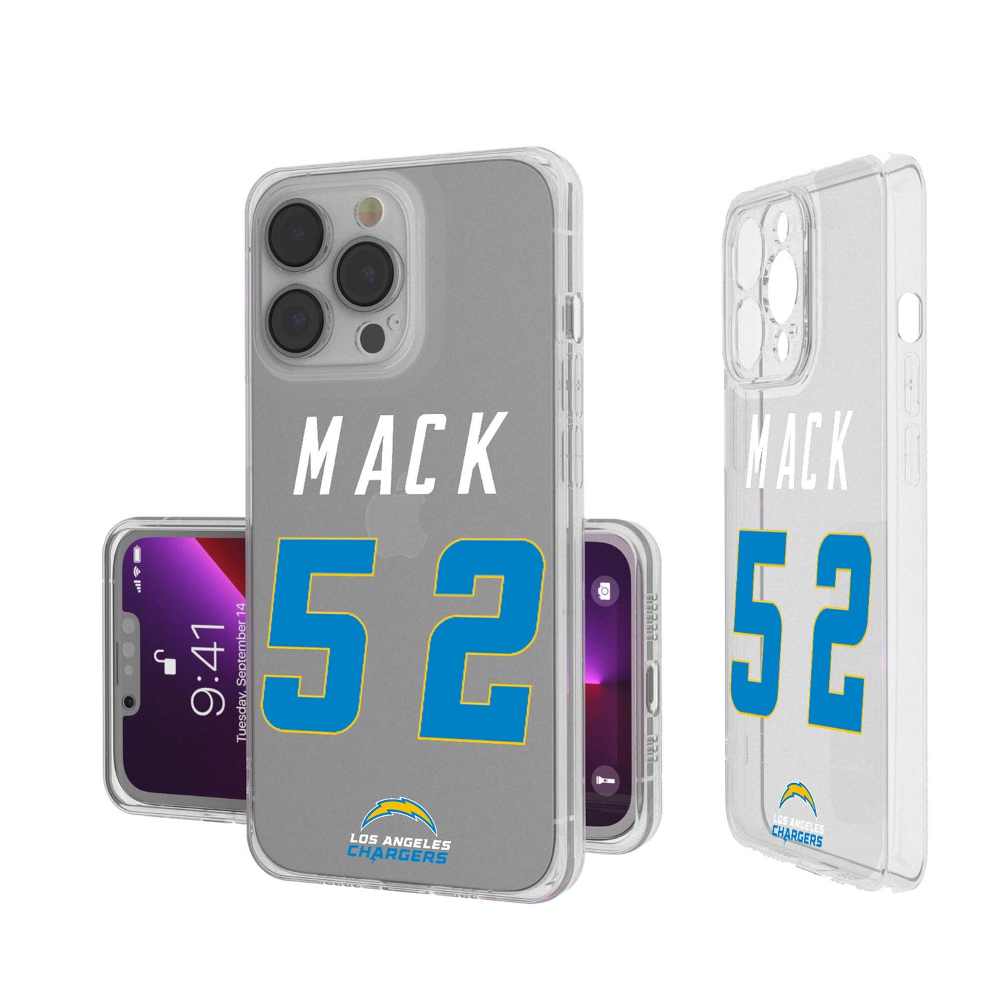 Keyscaper Khalil Mack Los Angeles Chargers iPhone Clear Case