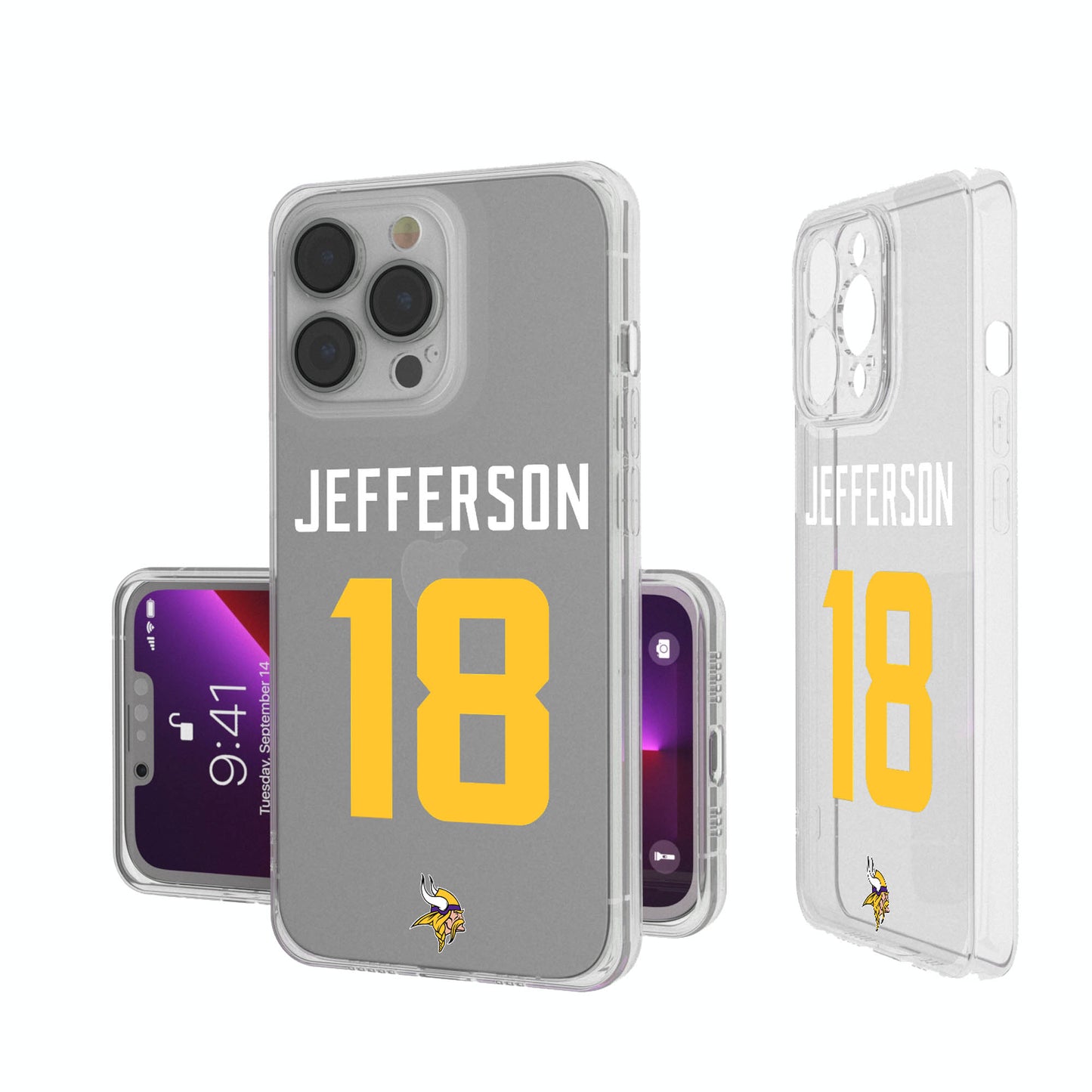 Keyscaper Justin Jefferson Minnesota Vikings iPhone Clear Case