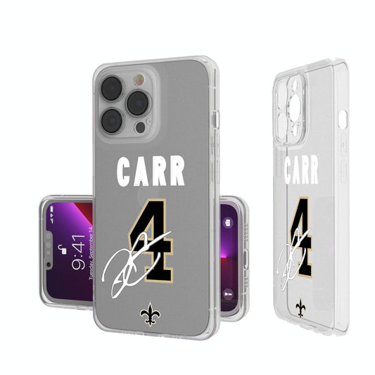 Keyscaper Derek Carr New Orleans Saints iPhone Clear Case