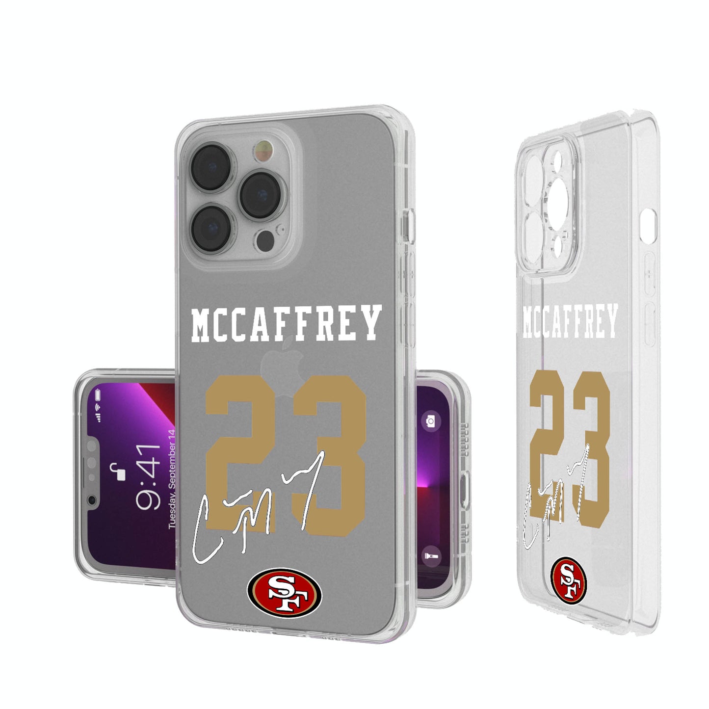 Keyscaper Christian McCaffrey San Francisco 49ers iPhone Clear Case