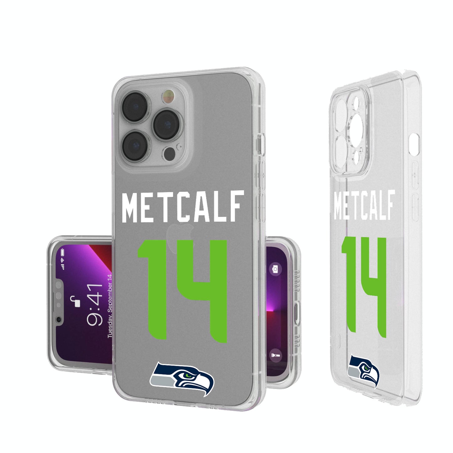 Keyscaper DK Metcalf Seattle Seahawks iPhone Clear Case