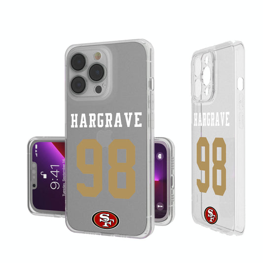 Keyscaper Javon Hargrave San Francisco 49ers iPhone Clear Case