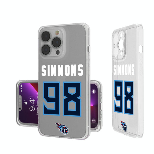 Keyscaper Jeffery Simmons Tennessee Titans iPhone Clear Case