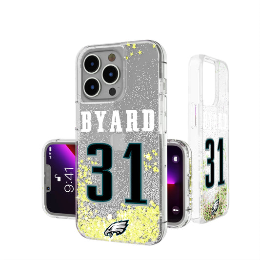 Keyscaper Kevin Byard Philadelphia Eagles iPhone Glitter Phone Case