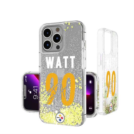 Keyscaper T.J. Watt Pittsburgh Steelers iPhone Glitter Phone Case