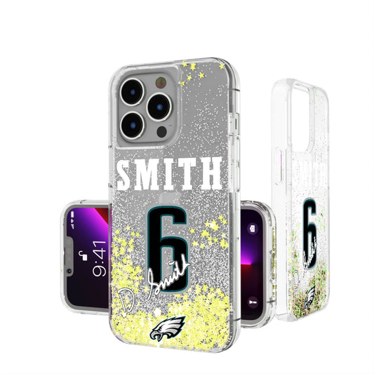 Keyscaper DeVonta Smith Philadelphia Eagles iPhone Glitter Phone Case