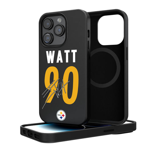 Keyscaper T.J. Watt Pittsburgh Steelers iPhone Magnetic Bump Case